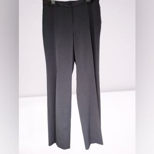 Anne Klein Dress Trouser High Rise Stretch Grey Size 14